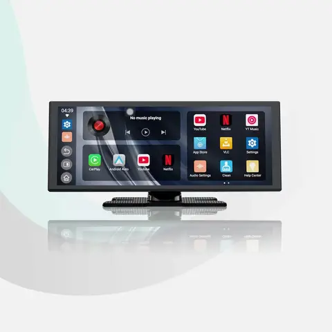 OTTOCAST ScreenFlow, 11.4" Wireless Portable CarPlay Screen for Car, Built-in Apps, Android 13 OS with Netflix YouTube and Backup Camera for iPhone(iOS 8+) Android Auto(Android 10+)