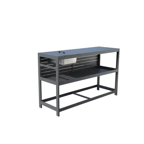 garden furniture aluminum outdoor kitchen worktable with stainless steel ice bucket