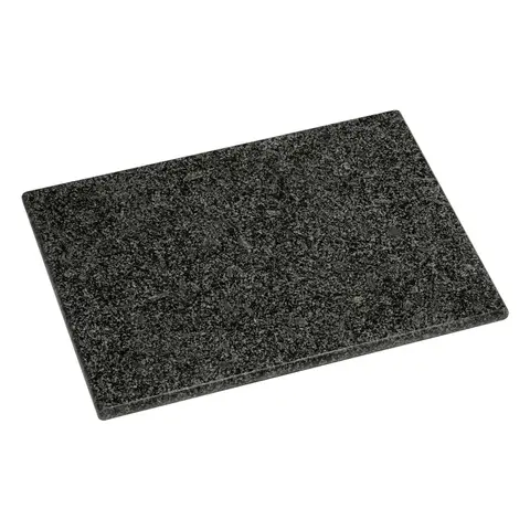 Maison by Premier Black Speckled Granite Chopping and Serving Board, Durable Granite Cutting Board with Non-Slip Rubber Feet
