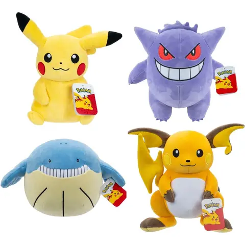 Pokemon pluche knuffel, assorti - 30 cm (1 stuk, willekeurig geleverd)