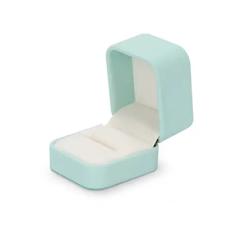 Oirlv Ring Box for Proposal Engagement Leather Jewelry Ring Gift Box 5.3*6*4.5cm 1pcs