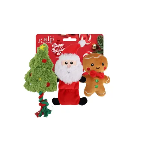All for Paws Ho Ho Ho 3 Pack Holiday Toys