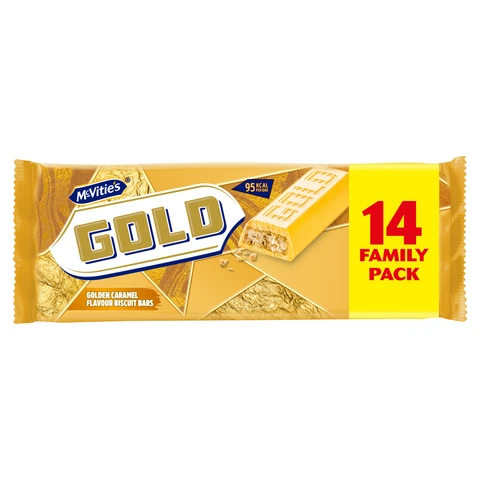 McVitie's Gold Bars Twin Pack 14 Pack 256g