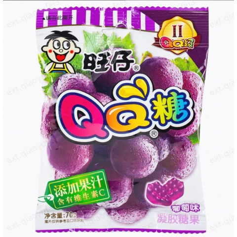 WANT WANT QQ Gummy Grape Flavour 70g