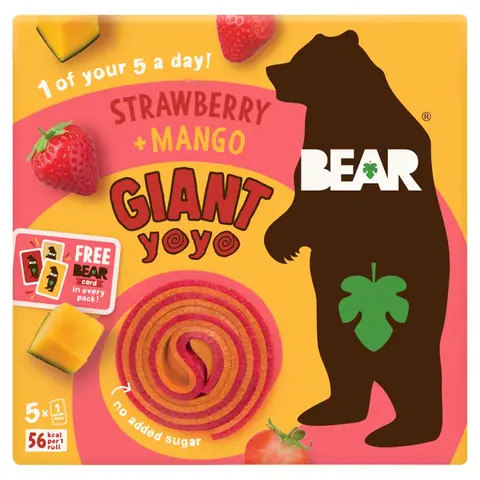 Bear Yo Yo's Strawberry & Mango 5 X 20g
