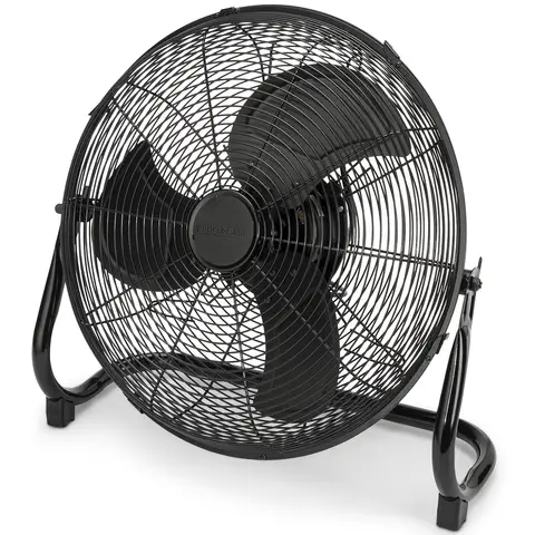  ProfiCare® XL Windmaschine mit 50 cm Ø | Ventilator verstellbarer Winkel | Bodenventilator 3 Stufen | Ventilator leise aus Metall | Luftkühler | Standlüfter | Raumkühler | PC-VL 3067 WM matt schwarz 