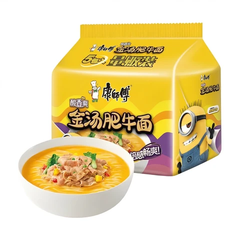 Master Kong Golden Soup Beef Flavor Noodles 500g