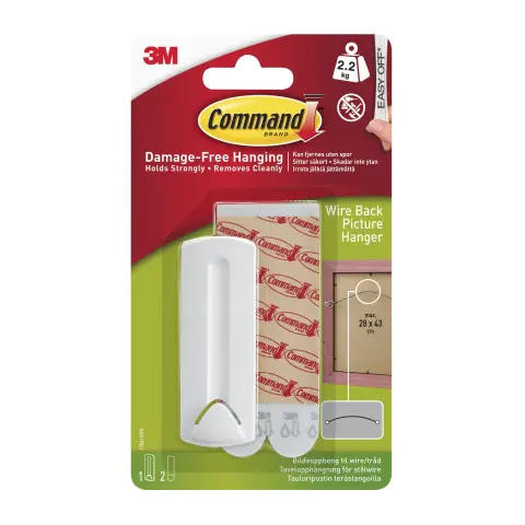 17041 WIRE BACK PIC HANGER PK6