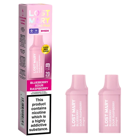 Lost Mary Bm600 Prefilled Podx2 Blueb Sour Rasperry