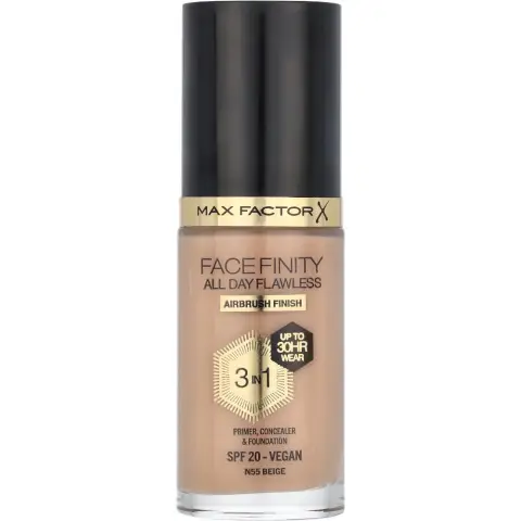 Max Factor Facefinity All Day Flawless 3 In 1 Foundation 30 ml - N55 Beige