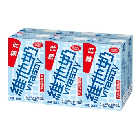 Vita Sojamilch – Zuckerarm, Originalgeschmack, 250 ml * 6