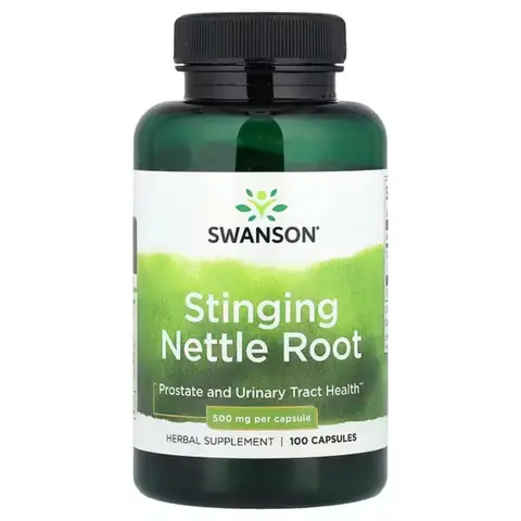 Swanson Stinging Nettle Root Prostate 500mg Capsules - 100 Capsules