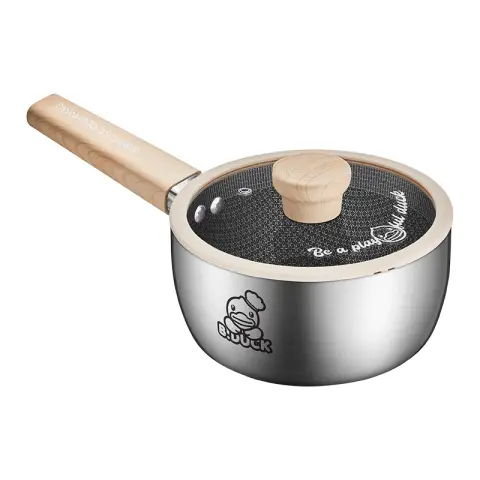 COOKER KING Pan mit Anti-Angleitschutz für Babymelk – Roestvrij Staal 316 – 18 cm