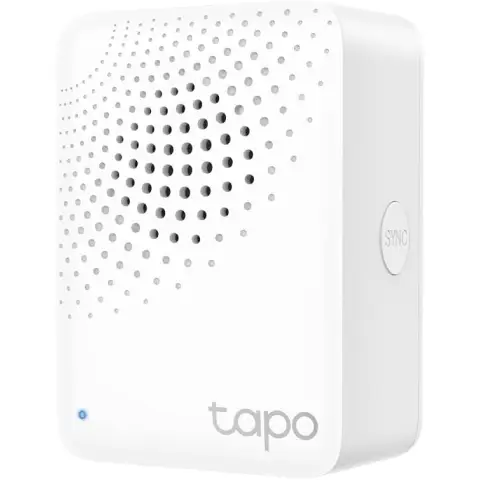 Tapo Smart Hub mit Klingelton Tapo H100, für Sensoren/Schalter Tapo, verbinde bis zu 64 Smart-Geräte, 19 Klingeltöne, Nicht kompatibel mit Kasa KE100