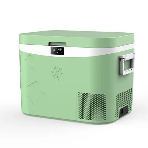 BINGI Compressor Cooler Box 18L Mini Portable Electric Fridge 12/24V DC Electric Freezer Portable Freezer for Car, Truck, Picnic, Camping, and Home Use