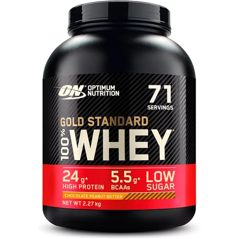  Optimum Nutrition GOLD STANDARD 100% WHEY PROTEIN Chocolate Peanut Butter 2.27 kg (71 Servings)