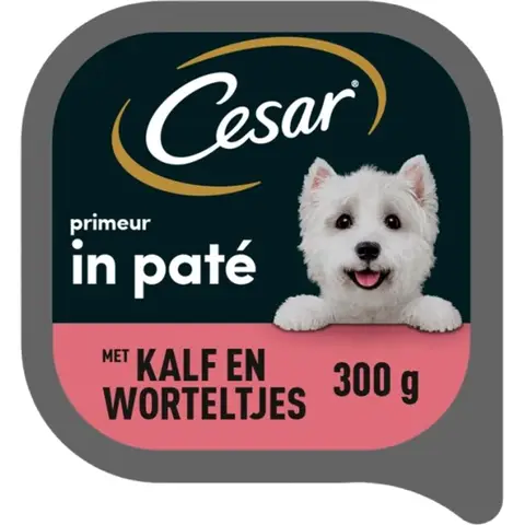 Cesar Alu Primeur Premium Hondenvoer Rund & Wortel 300g