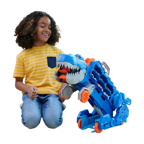 Hot Wheels City ultiem T-Rex transportvoertuig