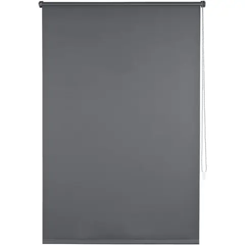 EUGAD Verdunklungsrollo ohne Bohren Thermorollo Klemmfix Seitenzugrollo mit passendem Zubehör und Beschichtung, Sonnen-, Sichtschutz, Klemmrollo für Fenster & Türen, Anthrazit 90x160 cm