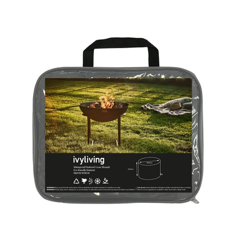 Waterproof Fire Pit Cover in Eco-Friendly Material (Round) H60CM W58CM