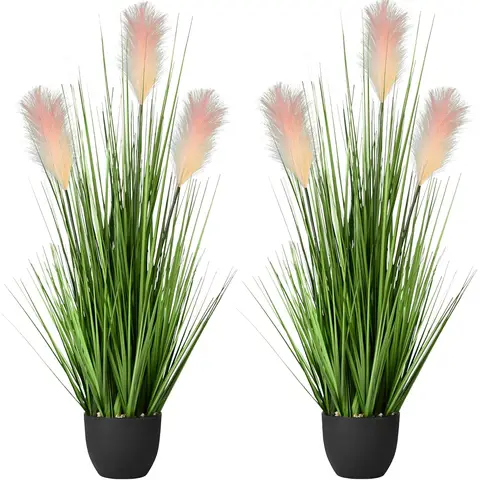 DDHS 34inch Artificial Greenery Floor Plants-2pcs