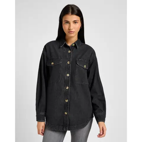 LEE 10 1/2OZ LW NS KATOEN-LYOCELL MIX ZWART DENIM M