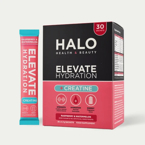 HALO Elevate Hydration Creatine Sachets Raspberry & Watermelon Flavour - 30 Sachets