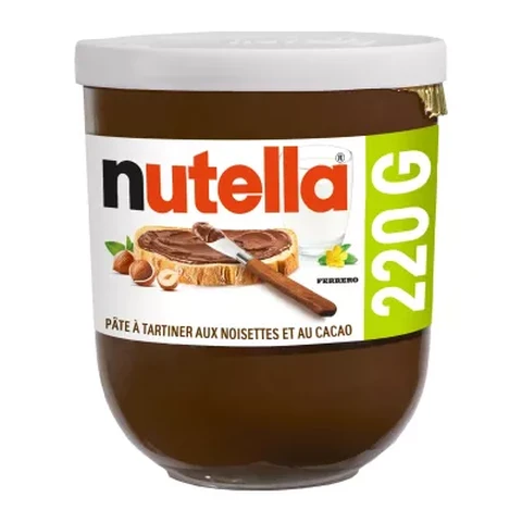 NUTELLA Pâte à Tartiner aux Noisettes et au Cacao 220g