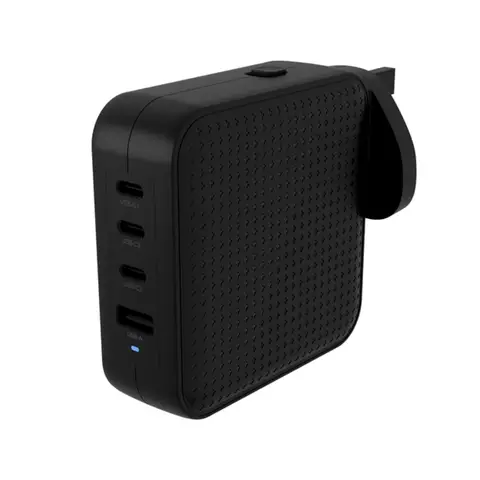 Hyper® HyperJuice 100W USB-C GaN Travel Charger (3C+1A) - Black