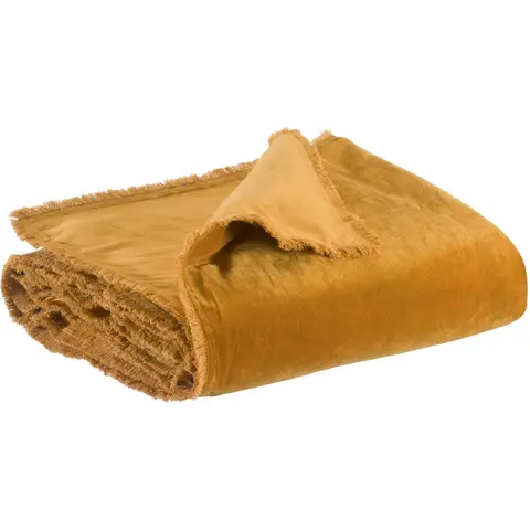 Couette Unie Fara Safran 85 x 200