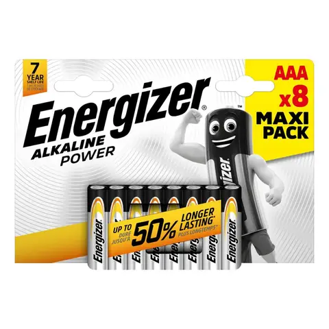 Energizer AAA Power Alkaline Batteries – Pack of 8