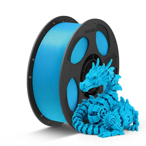 JOYBUY x ANYCUBIC PLA Basic Printing Filament, 1kg Spool, 1.75mm Diameter, ±0.02mm Tolerance - Cyan
