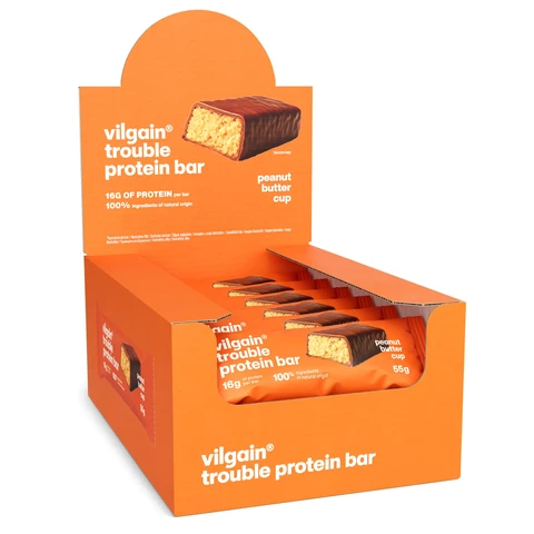 Vilgain Trouble Protein Bar Peanut Butter with Real Honey - 12 x 55g