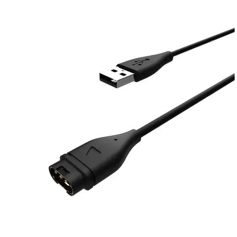 FIXED Câble de charge USB-A pour Garmin Fenix 5/6/7/7X/8, Epix, Venu 2/3/3S, Vívoactive 3/4/5, noir