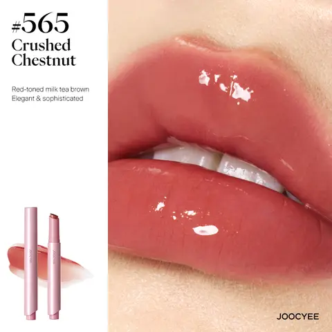 JOOCYE LONG-LASTING GLOSSY ROUGE 565 CRUSHED CHESTNUT