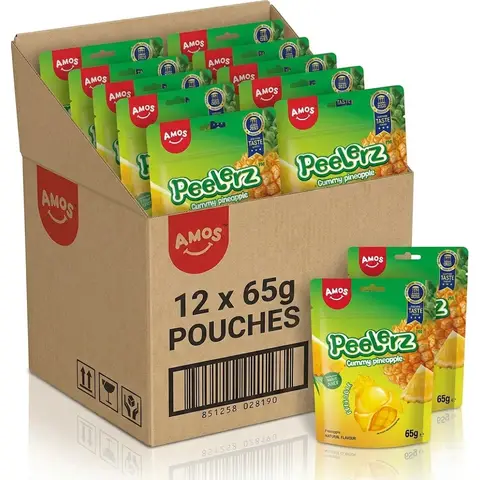 Amos Peelerz Pineapple 12*65g