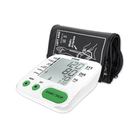 Kinetik Home Use Blood Pressure Monitor, Fully Automatic Upper Arm Blood Pressure Machine with Universal Cuff (22-42cm)