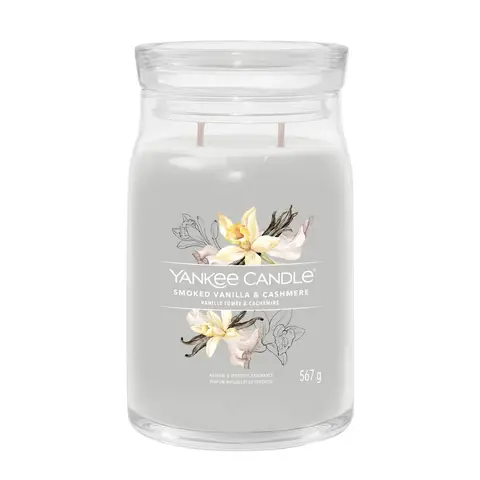 Yankee Candle Signature Jar Smoked Vanilla Cashmere 567g