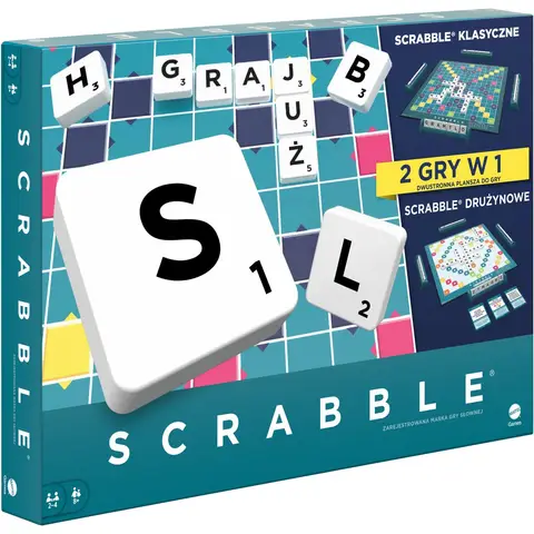 MATTEL Scrabble originele bordspel - klassieke & Scrabble samen editie, kunststof