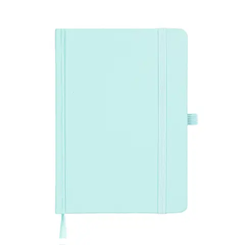 A6 Premium PU-Hardcover-Taschenbuch mit Liniatur, 80 Blatt (100 g/m² Offetpapier), Lesezeichen, Gummiband und Stiftschlaufe – unmarkierter Planer für Notizen, Skizzen, Aufgabenlisten und persönliches Journaling – Türkis