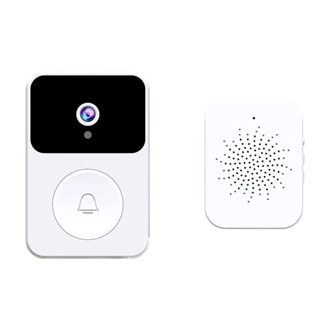 Rexsun X9 Smart Doorbell – Einfache Installation, Lange Akkulaufzeit, Echtzeit-Überwachung, Stumm- & Hallmodi, 20m Funkreichweite, Ideal für den Hausgebrauch