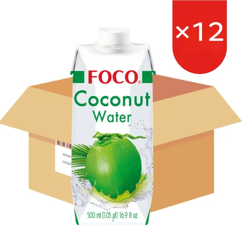 FOCO Kokoswater 500 ml x 12 (Doos)