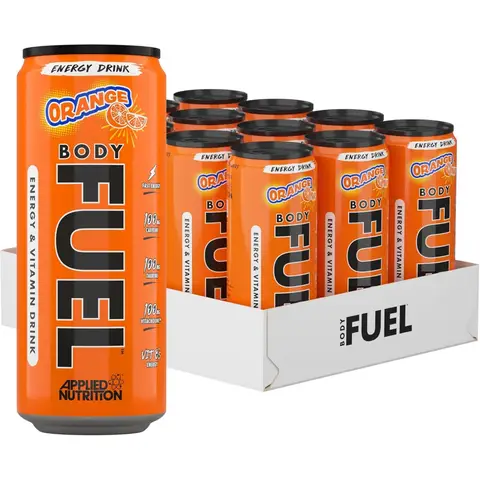 Applied Nutrition Body Fuel Energy Drink Orange Flavour - 12 x 330ml