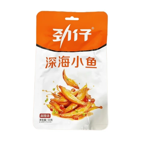 Jin Zai Spicy Flavor Deep Sea Small Fish Snacks 50g