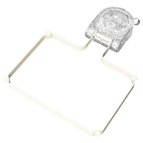 Maxcook Suction Cup Kitchen Drain Rack Sink Rack Garbage Strainer Sieve Rack - with 50 Nets - White