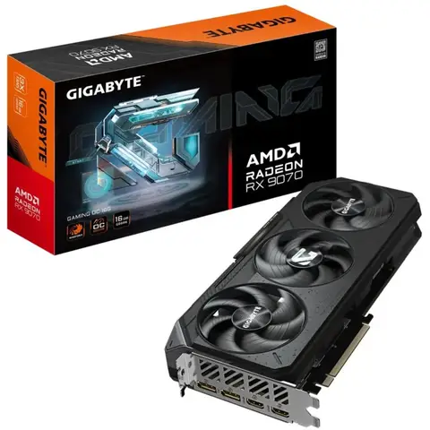 Carte Graphique GIGABYTE RX9070 16 Go GDDR6 PCIe x16 R9070GAMING OC-16GD