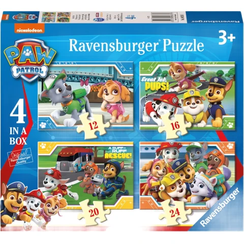 Ravensburger Paw Patrol 4 in a Box Jigsaw Puzzles