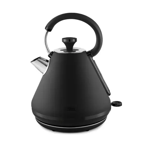 Tower Sera Pyramid Kettle, 1.7L, 3KW, Black with Smoked Black Trim - T10079BLK