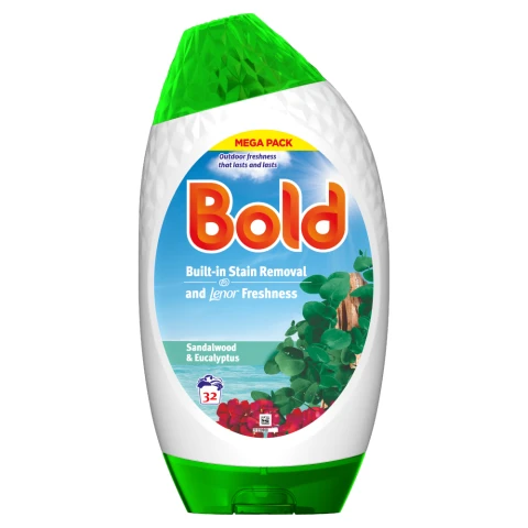 Bold Sandalwood & Eucalyptus Liquid Laundry Detergent 32 Washes 1.056L