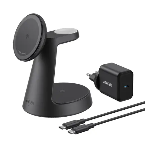 Anker kabellose Ladestation  (3-in-1, Magnetischer, Ständer)